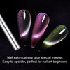 vnjaoi Nail Magnet Tool,Super Long Double-head Nail Magnet Pens Magnet Stick 3D Magnetic Cat Eye Gel Polish Nail Art, for DIY 3d Magnetic, Salon, Studio or Home