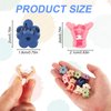 20pcs Mini Flower Hair Clips for Girls, Cute Small Flower Claw Clips Tiny Hair Accessories for Baby Women Thin Thick Hair (10 Colors)