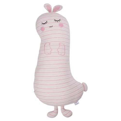 ASMQWRET Long Bunny Plush Pillow, Stuffed Animal Pillow with Pillow Covers,31.5inch Cute Bunny Filled Animal Kawaii Soft Body Pillow Doll Toy Gift for Girl and Boy(Pink)