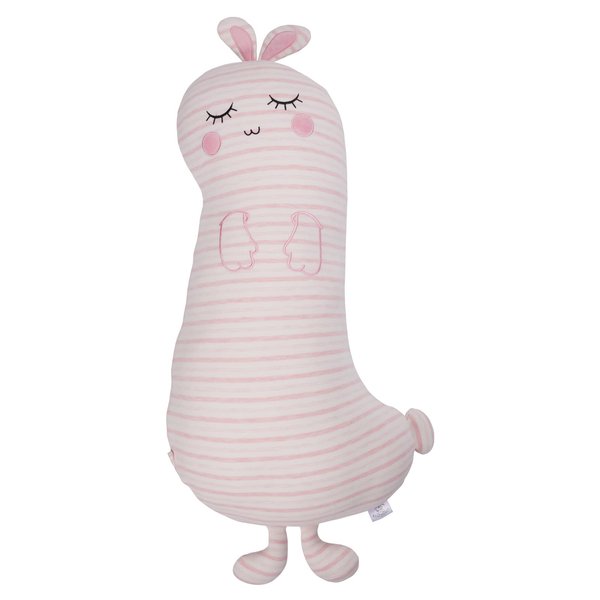 ASMQWRET Long Bunny Plush Pillow, Stuffed Animal Pillow with Pillow Covers,31.5inch Cute Bunny Filled Animal Kawaii Soft Body Pillow Doll Toy Gift for Girl and Boy(Pink)