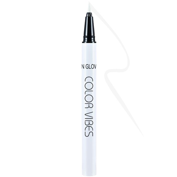 GIRGBE Vibrant Neon Liquid Eyeliner, Long-lasting Matte Colored Eyeliner Pen, Waterproof and Smudge-proof Pigmented Eye Liner, Colorful Eye Makeup for Halloween Christmas (#5white)