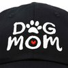 DALIX Dog Mom Baseball Cap Women's Hats Dad Hat in Black