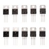 BOJACK 10 Values 50 Pcs Silicon Epitaxial Power Transistor TIP31C TIP32C TIP41C TIP42C TIP120 TIP121 TIP122 TIP125 TIP126 TIP127 Darlington Transistors TIP Series Assortment Kit