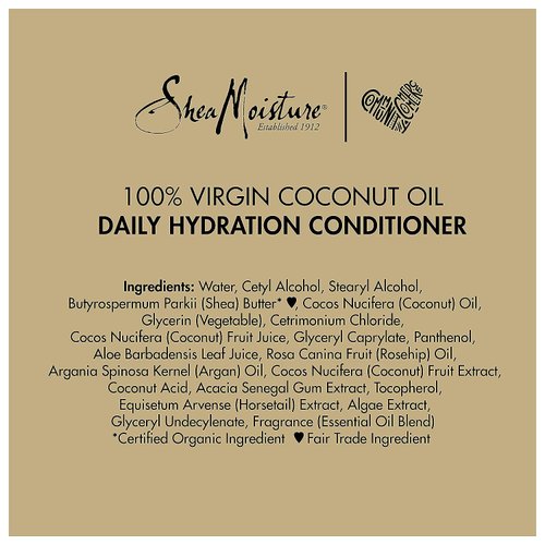 SheaMoisture Daily Hydrating Conditioner For All Hair Types 100% Virgin Coconut Oil Sulfate-Free 19.5 oz.