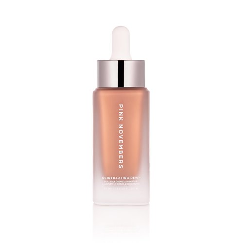 Pink Novembers Liquid Illuminator Highlighter Drops for Radiant Glow with Hyaluronic Acid and Vitamin C - Made for Sensitive Skin - Buildable and Lightweight - Vegan & Cruelty-free (Covet)