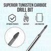 Makartt Nail Drill Bits Safety Tungsten Carbide Cuticle Remover Drill Bit Under Nail Cleaner Dead Skin Nail Prepare 3/32" For Electric Nail File Machine, Manicure Nail Salon Supply