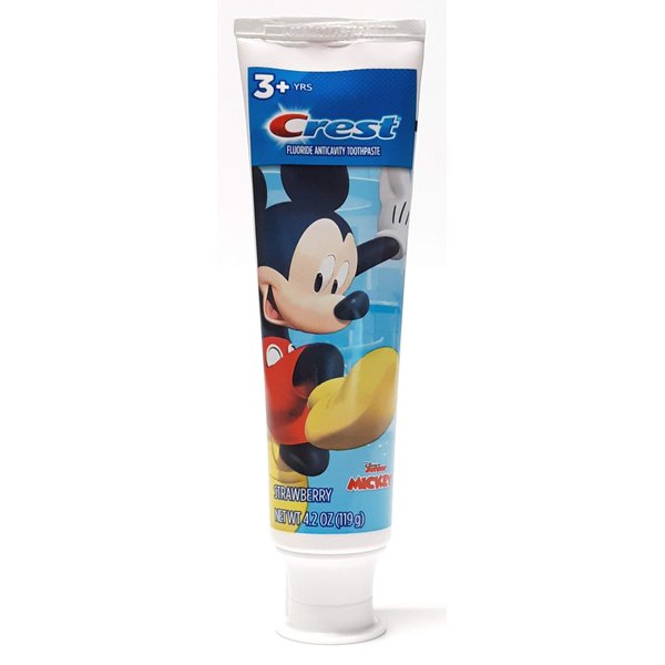 Crest Mickey Mouse Toothpaste for Kids, Ages 3+, Strawberry, 4.2 Oz (119g)