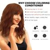 SOVONCARE Hair Color Depositing Conditioner Light Copper, Semi Permanent Hair Color Conditioner 5.28 OZ, Hair Dye Conditioner