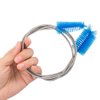 3 Pcs Flexible Drain Brush,DanziX 67" Double Ended Stainless Steel Long Pipe Cleaners with 2 Pcs 10-inch Straw Cleaning Brush for Fish Tank,Hose/Glass Tube,Shower Sink Drain,Home Kitchen