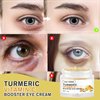 Turmeric + Vitamin C Eye Cream, Turmeric Under Eye Cream for Dark Circles and Puffiness, Anti Aging Cream Correction for Puffy Eye Bags Fine Lines Dark Circles Wrinkles Eye Firming Even Skin Tone