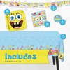 Spongebob Birthday Decorations | Spongebob Party Decorations | Spongebob Plates and Napkins for 16, Banner, Tablecloth, Sticker | Officially Licensed