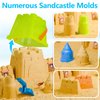 iPlay, iLearn Kids Beach Toys, Toddler Outdoor Sand Toy, Outside Summer Sandbox Playset W/Portable Castle Bucket, Shovels Set, Sand Molds, Travel Fun Gifts for 3 4 5 6 7 8 Year Old Boy Girl Children