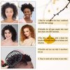 Framendino, Afro Twist Hair Comb 2 in 1 Weave Dreadlocks Hair Coil Pick Combs Hair Styling Comb for Men Women Natural Hair Dreads Curl Hair