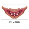 Halloween Tattoo Stickers, Halloween Prank Makeup Temporary Tattoo Halloween Clown Horror Mouth Face Tattoo Sticker Decals Prank Props for Halloween Cosplay Party DIY Decorations 10Pcs