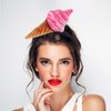 balacoo Ice Cream Cone Headband: Ice Cream Headband Women Headbands Party Decorations Face Washing Headband Hair Hoops - Ice Cream Hair Accessories