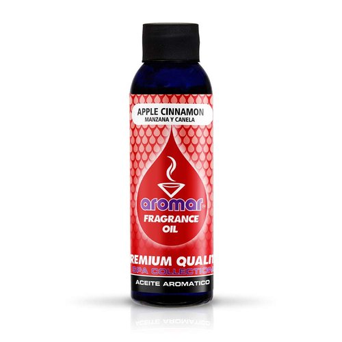 AROMAR Premium Fragrance Oil, Apple Cinnamon 4oz. Bottle. Long Lasting Aromatic Scent, Fresh and Revitalizing Aromatherapy for Living Room, Bedroom, and Kitchen