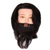 HairZtar 100% Human Hair Male Mannequin Head Hairdresser Training Head Manikin Cosmetology Doll Head (JAYDEN)