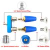 Dual Turbo Nozzle Pressure Washer and Dual Pressure Washer Nozzle Tips 2-in-1,with 2PCS 360°Rotating Turbo Nozzle,2PCS Pressure Washer Tips(40 Degree White),4000 PSI,1/4 Inch Quick Connect