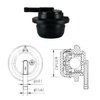 JMCHstore OEM Gas Fuel Tank Vent Valve w/ Grommet for Generac GP5500 GP6500 ,Roll Over Valve for RS8000E 5000W 8000W Generator, 0J7921