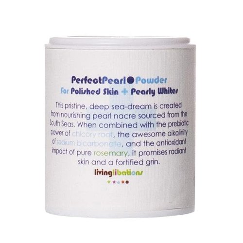 Living Libations - Organic Perfect Pearl Tooth Powder + Exfoliating Mask | Natural, Wildcrafted Clean Beauty (1.69 oz | 50 ml)