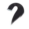 Amella Hair Tape in Hair Extensions Natural Black Real Virgin Hair Extensions Seamless Straight Tape in Hair Extensions 20pcs 50g natural color 18 inch