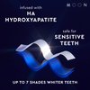 MOON Midnight Teeth Whitening Strips with HA Hydroxyapatite, 7 Shades Whiter in 2 Weeks, 28 Treatments with Dissolvable Strips, Enamel-Safe Formula, Gentle on Sensitive Teeth, Vegan, 56 Strips