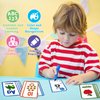 TUNJEJINY Toddler Flash Cards,144 PCS Alphabets, Numbers,Colors&Shapes, First Words with Tracing and Wiping Preschool Learning Toddler Activities Kindergarten Educational Toys