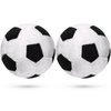 2 Pieces Plush Soccer Balls Operation Christmas Soccer Ball Stuffed Pillow Black and White Soft Throw Pillows for Girls and Boys Soccer Ball Themed Room Decor Sport Themed Party Decoration, 7.5 Inch