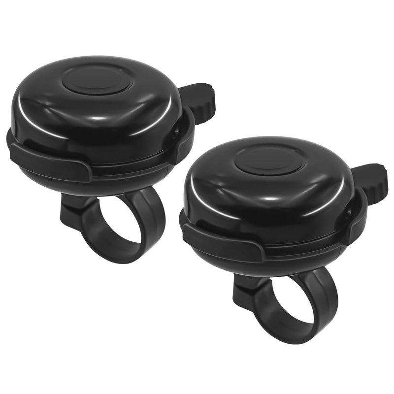 2 Pack Bike Bells for Adults, Loud Crisp Clear Sound, Durable Aluminum Alloy, Bicycle Bell for Ad...