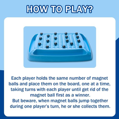 Magnetic Game Chess, Magnet Chess Fun Family Games for Kids and Adults, Magnet Game with 40Pcs Magnet Game, Table Top Board Game for Game Night 2-4 Players