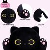 MUFEIRUO Long Cat Plush Pillow,50CM Long Cat Stuffed Animals Soft Long Cat Plushie, Black Cat Plush Stuffed Cat for Kids,Gift for Halloween Birthday Christmas
