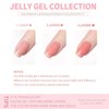 Vishine Nude Gel Polish Kit, Sheer Milky Pink Jelly Transparent Nail Polish UV LED Gel Nail Polish Varnish Nail Art DIY Saon 6Pcs 8ML