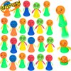 24Pcs Jumping Spring Rockets Launchers Toys-Fidget Emoticon Popper Toy Bouncy for Kids Toddlers Birthday Party Favors,Return Gifts,Christmas stocking Goodie Bag Stuffers,Classroom Rewards Prizes