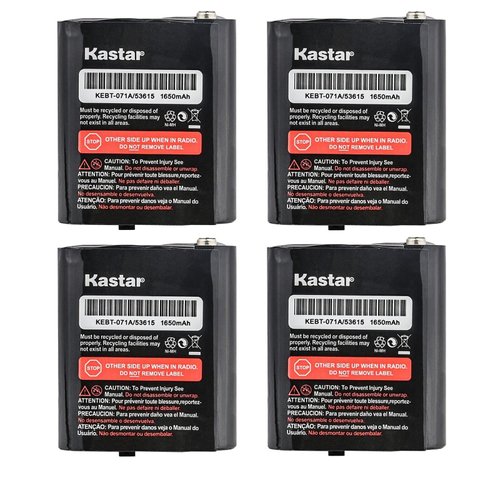 Kastar 4-Pack Battery Replacement for Motorola Two-Way Radio Walkie Talkies KEBT071C KEBT-071-C, KEBT071D KEBT-071-D, KEBT650, MJ270R, MJ27OR, TalkAbout T6500, T6500R, TalkAbout T8500, TalkAbout T9500
