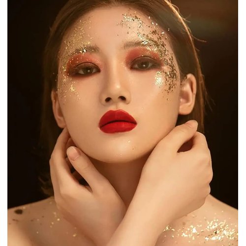 Mysense Gold Body Glitter Gel,Mardi Gras Face Glitter Makeup,Music Festival Rave Accessories,Chunky Mermaid Glitter Sequins for Face Eye Hair Decorations,Sparkling Glitter Face Paint for Women,30g