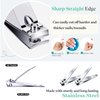 AVERZELLA 60 Pack Straight Nail Clippers Bulk,Sharp Blade Toe Nail Clippers Fingernail & Toenail Nail Clipper in Bulk,Nail Clipper Set Manicure Tools for Women Man Adult Homeless Care Supplies