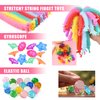 BANBALLON Unicorn Party Favors Unicorn Figures Goodie Rainbow Elastic Ball Bracelets Stickers Gifts Pinata Filler Bulk Toys for Unicorn Party Girl Kid Birthday Party Stuffers Supplies (Style 01)