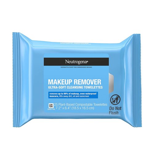 Neutrogena Makeup Remover Ultra-Soft Cleansing Towelettes 25 Count (Pack of 3)
