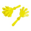Yellow Plastic Hand Clappers - Set of 12 - School Spirit Noisemaker Toys