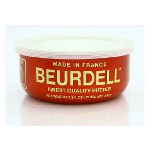 Beurdell French Salted Butter (100% Natural Pasteurized Butter) - 8.8oz (Pack of 3)