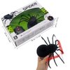 Tipmant RC Spider Remote Control Tarantula Realistic Animal Crawlers Scary Kids Halloween Christmas Prank Gag Toys Birthday Gifts (Black Hair)