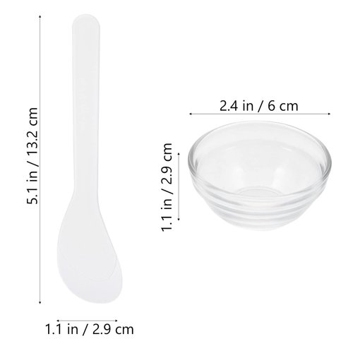 Ipetboom Facial Mask Mixing Bowls: 1 Set Mask Stirring Bowls Cosmetic Beauty Tool with Stick - Esthetician Diy Mixing Stirring Bowls Accessory With Stick Spatula