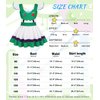 Jurebecia Girls Buzz Dress Lace Ruffle Sleeve Skirt Kids Halloween Costume Cowgirls Princess Dress up Fancy Birthday Theme Party Cosplay Role Play Dress Green Size 6