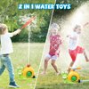 XONTEUS 2 in 1 Outdoor Water Sprinkler Baseball Toy for Kids and Toddler, Backyard 360° Roating Snail Sprinkler Toy Tee Ball Games,Summer Splashing Fun Toys for 3 4 5 6 7 8 Year Old Boys Girls Gift