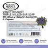 Violet Bouquet Clean Bar Soap by South of France Clean Body Care | Triple-Milled French Soap with Organic Shea Butter + Essential Oils| Vegan, Non-GMO Body Soap | 6 oz Bar ? 4 Pack
