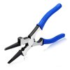SPEEDWOX Professional MIG Welding Pliers 8 Inches 6 in 1 Multi Functional Tool Drop Forged High Carbon Steel for Scraping Spatter Gripping Drawing Wire Non-slip Comfort Blue Handles