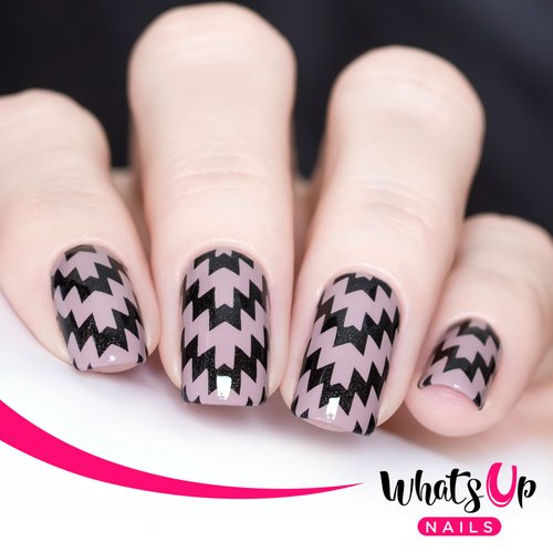 Whats Up Nails - Incan Vinyl Stencils for Nail Art Design (2 Sheets, 24 Stencils Total)