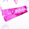 Generic Birthday Girl Sash, Birthday Sash for Girls, Birthday Girl Sash for Women, Birthday Gifts for Women, Hot Pink and Silver Birthday Party Decorations and Supplies
