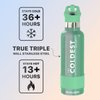 Coldest Water Bottle with Standard Mouth Straw Lid Metal Thermos Vacuum Insulated Stainless Steel l Reusable Leak Proof Cupholder Flask (21 oz, Green Aurora)