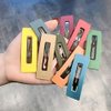 Aeyistry 8 Pcs Rainbow square clips Hair Clips Snap Barrette Accessories Rectangle Headwear Hair Styling Tools, unisex(8 Colors)